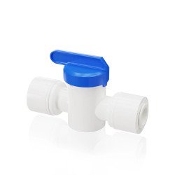Robinet Flush pour osmoseur, compatible avec les systèmes de traitement d'eau.