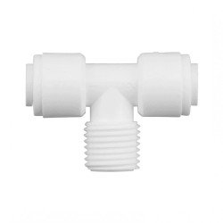 Té Mâle Centre pour connexion de tuyaux dans les systèmes de filtration d'eau.