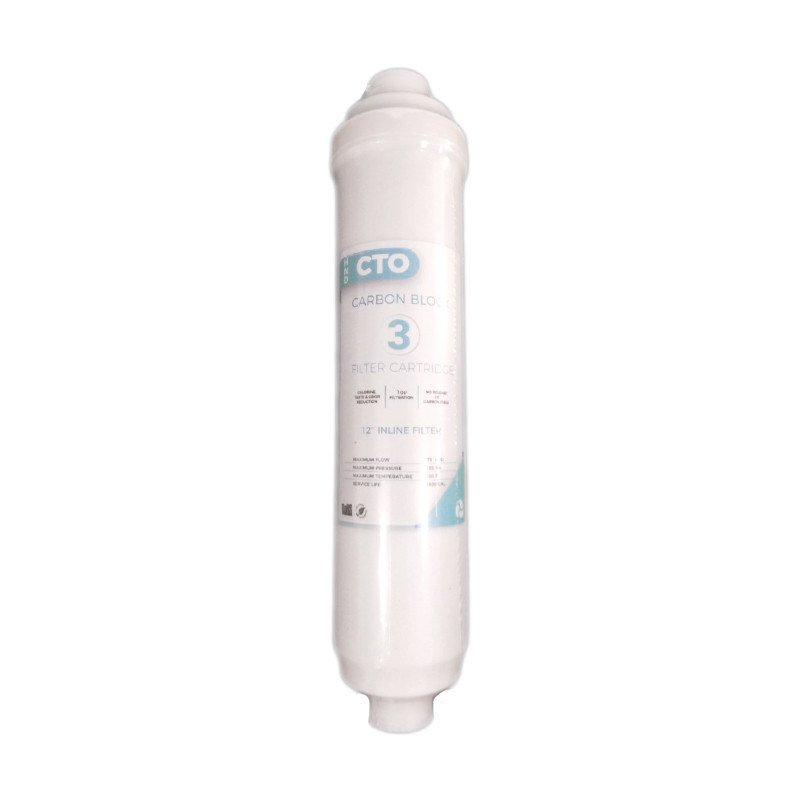 Filtre CTO 12 pouces en charbon actif bloc pour osmoseur au Maroc Filtre CTO 12 pouces en charbon actif bloc pour osmoseur au Maroc