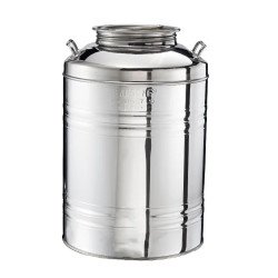 Conteneur aggraffé acier inox AISI 304 50 litres sans robinet Maroc