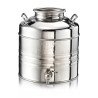 Conteneur inox 10 L aggraffé avec robinet – Huile d’olive Maroc