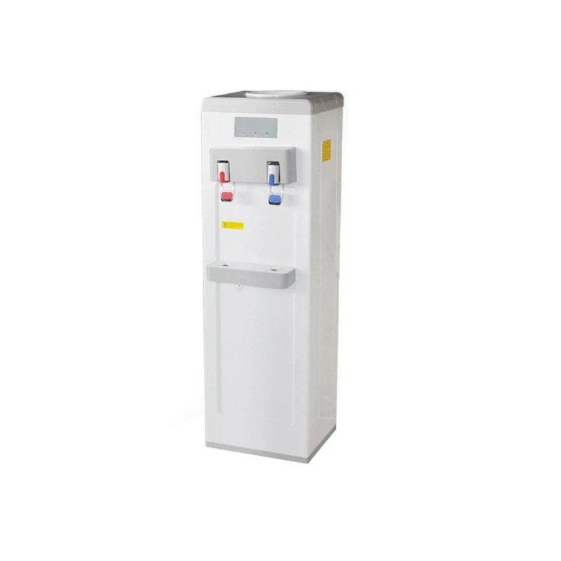Distributeur d’eau chaud et froid 2 robinets blanc pour bureau et maison Maroc