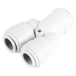 Raccord en Y réducteur 3/8 vers 2 sorties 1/4 pour osmoseur et filtre à eau