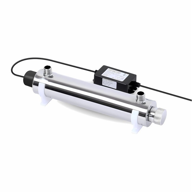 Stérilisateur d'eau par ultraviolets UV 25W en acier inoxydable 304 pour la désinfection et potabilisation de l'eau au Maroc