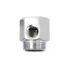 Raccord métallique 3/4 pour vanne osmoseur, adaptateur chromé percé pour système de purification d'eau au Maroc.