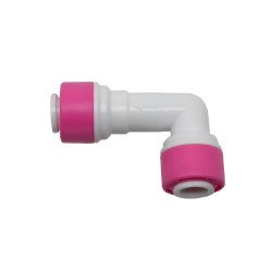 Coude anti-retour 1/4 filtre à eau, vue détaillée de la valve de protection pour système d'osmose inverse au Maroc.
