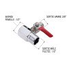 Raccord d'alimentation 1/2" avec vanne 3/8" : pièce cuivre pour branchement de purificateur d'eau potable au Maroc