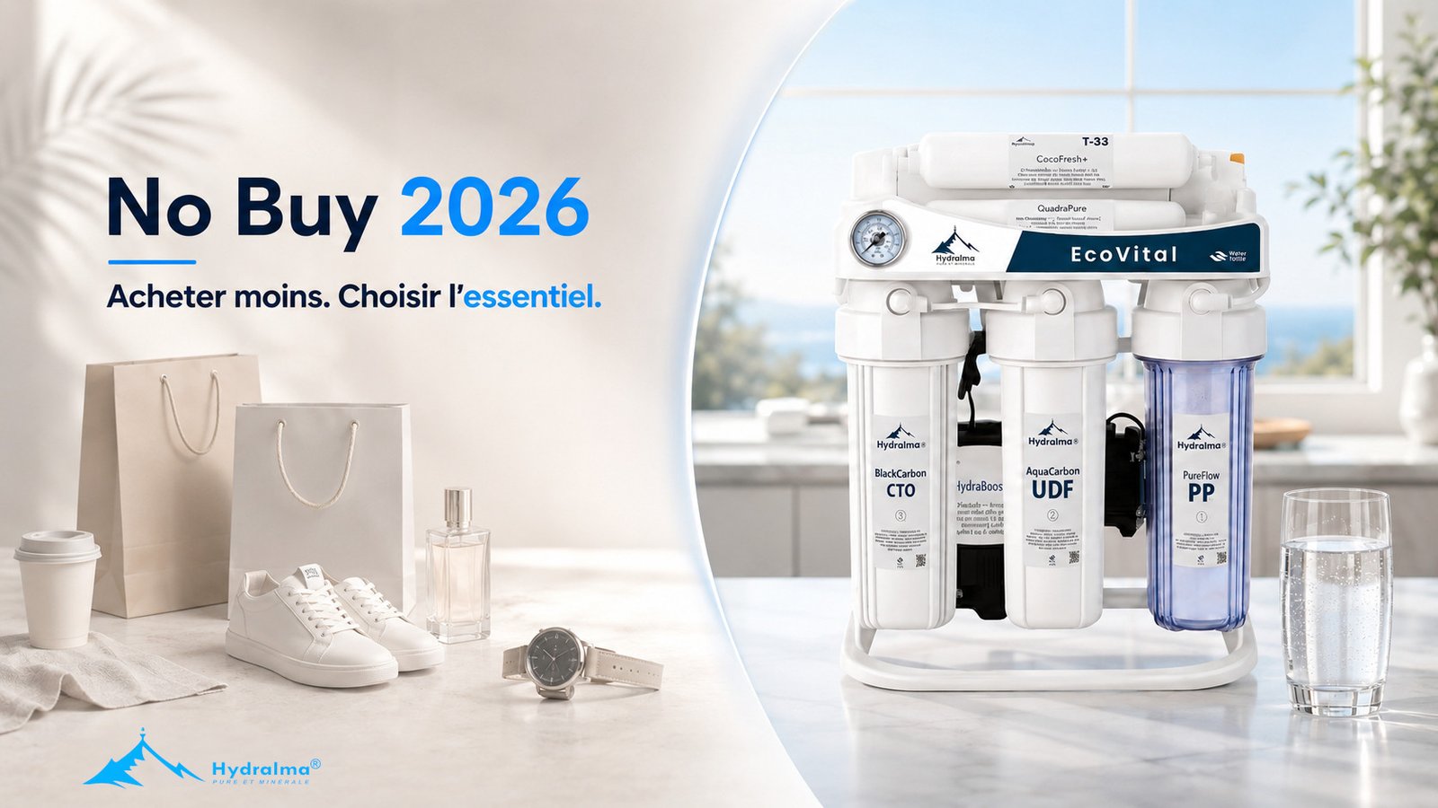 No Buy 2026 : osmoseur ou filtre à eau, achat superflu ou essentiel ?