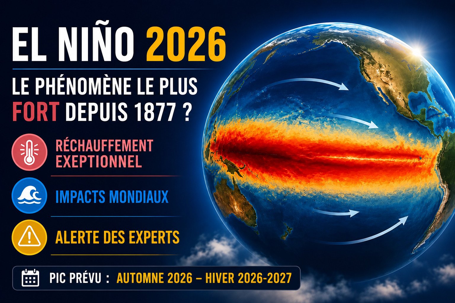 Super El Niño 2026-2027 : définition, prévisions, impacts mondiaux et dernières informations