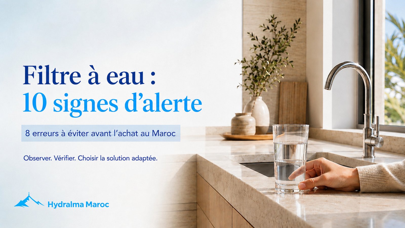 Filtre à eau : 10 signes d’alerte et 8 erreurs à éviter avant l’achat au Maroc