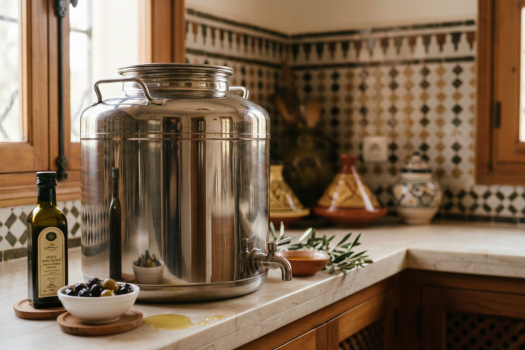 Réservoir acier inox AISI 304 pour huile d’olive – Maroc